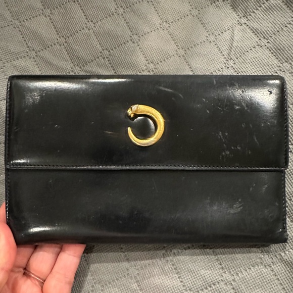 Cartier Handbags - Cartier C Tiger Patent Leather Long Wallet